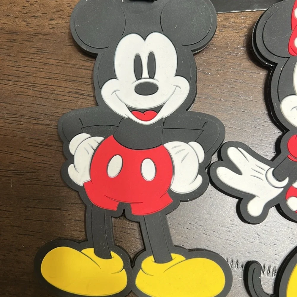 Disney Mickey And Minnie Mouse Set of Two Bag Tags - Picture 2 of 6